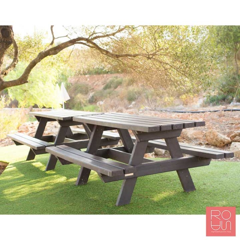 Taula de pícnic en plàstic reciclat Turqueta